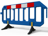 Gate barrier blauw