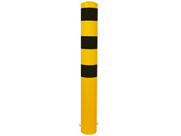 Stootpaal rond 152 x 1500 mm geel zwart betonneren
