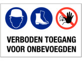 PP bord verboden toegang 3 picto
