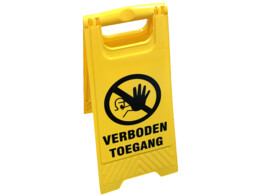 Plooibaar baken - verboden toegang