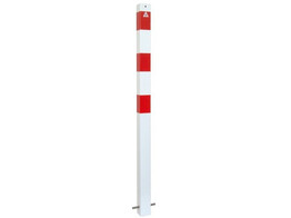Paal vierkant 70 x 1300 mm wit rood betonneren