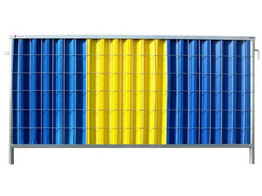 Stadshek 2060 x 1070 mm blauw geel
