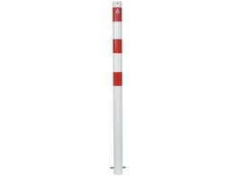 Paal rond 76 x 1400 mm rood wit betonneren