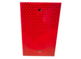 Aluminium reflector 70 x 110 mm rood