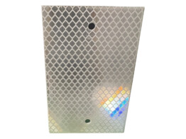 Aluminium reflector 70 x 110 mm wit