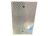 Aluminium reflector 70 x 110 mm wit