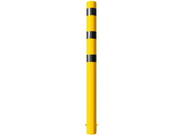 Stootpaal rond 152 x 2000 mm geel zwart betonneren