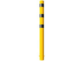 Stootpaal rond 152 x 2000 mm geel zwart betonneren