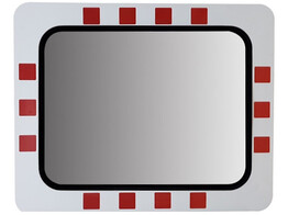 600 x 450 mm verkeersspiegel VEP450 RVS met composiet kader 0 tot 10 m