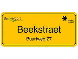 Straatnaambord T1 450 x 200 mm  bxh 