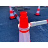 Kegeltelescoop rood wit 120 - 200 cm uittrekbaar