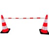 Kegeltelescoop rood wit 120 - 200 cm uittrekbaar