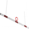 Hoogtebeperking alu profiel 2000 mm wit rood