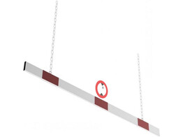 Hoogtebeperking alu profiel 2000 mm wit rood