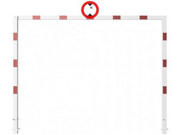 Hoogtebeperking 4 x 3 m  H  wit rood C29 beton