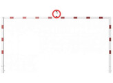 Hoogtebeperking 6 x 3 m  H  wit rood C29 beton