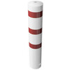 Stootpaal rond 273 x 1500 mm wit rood betonneren