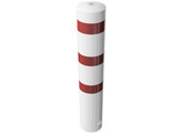 Stootpaal rond 273 x 1500 mm wit rood betonneren