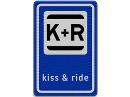 Kiss   Ride verkeersbord SB250 400 x 600 mm klasse 1
