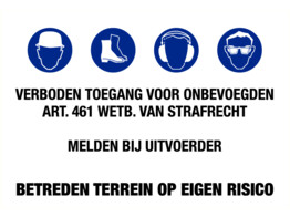 PP bord verboden toegang 4 picto