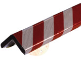 Hoekbeschermer 60 x 1000 mm RVS rood wit