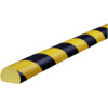 Wandbeschermer 40 x 1000 mm rond geel zwart