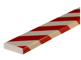 Wandbeschermer 75 x 1000 mm rood wit