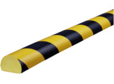 Wandbeschermer 40 x 5000 mm rond geel zwart