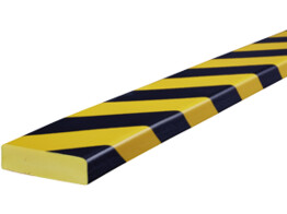 Wandbeschermer 75 x 1000 mm geel zwart