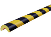 Hoekbeschermer 40 x 5000 mm rond geel zwart