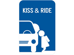 Kiss   Ride verkeersbord SB250 400 x 600 mm klasse 1
