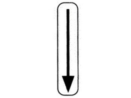 Xa/b 100 x 400 mm STICKER klasse 1