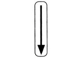 Xa/b 100 x 400 mm STICKER dubbel klasse 1