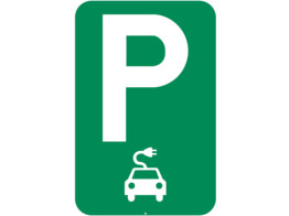 E9el verkeersbord SB250 400 x 600 mm groen met grijze rug klasse 1