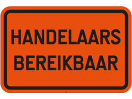 Handelaars bereikbaar SB250 600 x 400 mm fluo oranje klasse 3