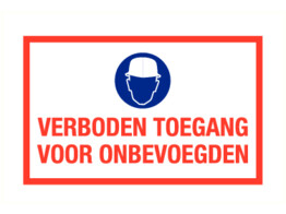 PP bord verboden toegang 1 picto