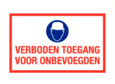 PP bord verboden toegang 1 picto