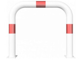 Beschermbeugel 65  H  x 75 cm rood wit voetplaat