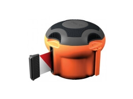 Skipper XS oranje met rood wit lint