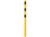 Stootpaal rond 76 x 1400 mm geel zwart betonneren
