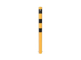 Stootpaal rond 89 x 1300 mm geel zwart betonneren
