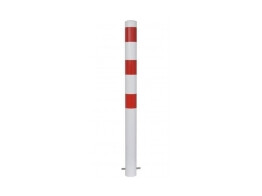 Stootpaal rond 89 x 1300 mm wit rood betonneren