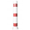 Stootpaal rond 152 x 1000 mm rood wit voetplaat