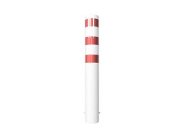 Stootpaal rond 193 x 1500 mm wit rood betonneren