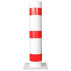 Stootpaal rond 193 x 1000 mm wit rood voetplaat
