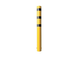 Stootpaal rond 193 x 2000 mm geel zwart betonneren