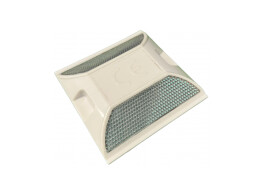 PVC grondreflector 100 x 100 mm wit wit