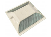 PVC grondreflector 100 x 100 mm wit wit
