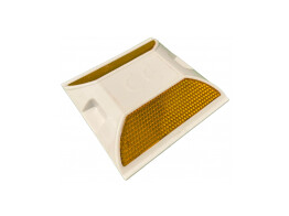 PVC grondreflector 100 x 100 mm oranje oranje