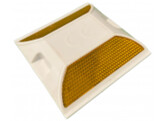 PVC grondreflector 100 x 100 mm oranje oranje